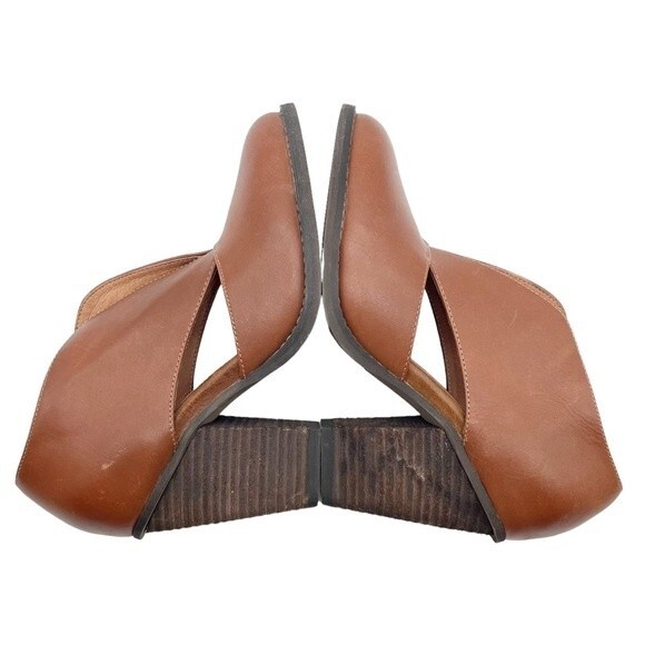 Jeffrey Campbell x Free People Boots Brown Leather Heeled Bootie Women's Size 6 - Picture 10 of 16